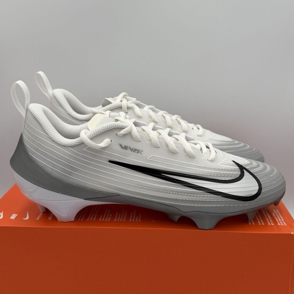 Nike Men's Vapor Speed 3 Football Cleats - Size: 10- FB3303 100 - White / Grey